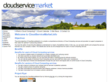 Tablet Screenshot of cloudservicemarket.info